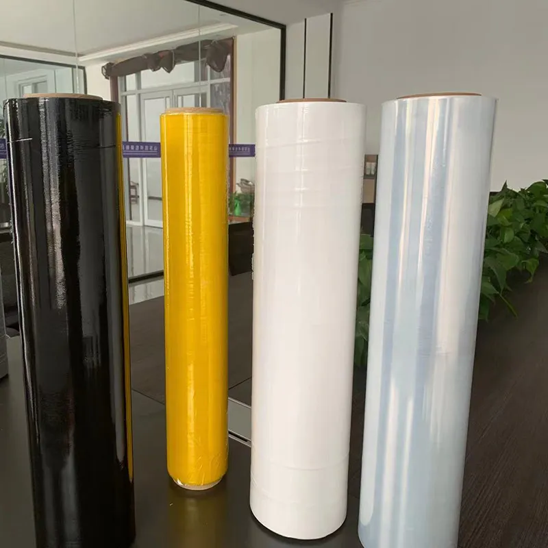 컬러 포장 재료 LLDPE 팔레트 상자 LLDPE 포장 플라스틱 스트레치 필름 점보 롤